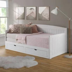 King Harmony Daybed With Conversion White - Alaterre Furniture -Kids Furniture Shop GUEST 65a1e3fb 7a31 4f41 9571 921afebeac0b