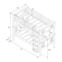 Twin Over Twin Miller Wood Bunk Bed - Room & Joy -Kids Furniture Shop GUEST 67202f14 99b1 4412 8869 b5d4552536bf