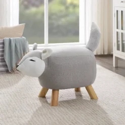 Fifer The Fox Stool Gray - Powell -Kids Furniture Shop GUEST 68c9de27 74b8 4be7 9a01 2f027bd6aa1f