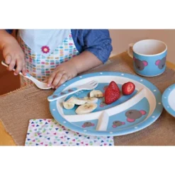 5pc Bamboo Fiber Mouse Dinnerware Set Blue - Red Rover -Kids Furniture Shop GUEST 6b4b79bb d814 455c 8d84 161544e79281