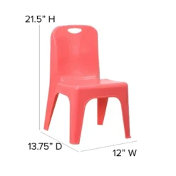 Flash Furniture 4 Pack Plastic Stackable School Chair With Carrying Handle And 11'' Seat Height -Kids Furniture Shop GUEST 6c210769 0196 4442 a56e a583bb03f676