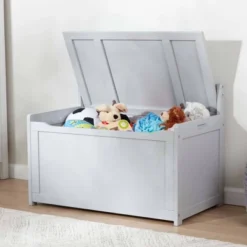 Melissa & Doug Wooden Toy Chest - Gray -Kids Furniture Shop GUEST 73486334 f992 4db0 a327 adb28672f777