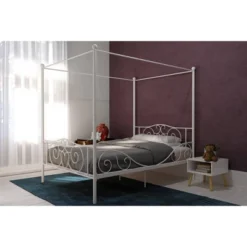 Twin Clara Metal Bed White - Room & Joy -Kids Furniture Shop GUEST 7769d9ba 5482 4c97 a62a fb0d5c25f3c8