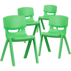 Emma And Oliver 4 Pack Plastic Stackable K-2 School Chair With 13.25"H Seat -Kids Furniture Shop GUEST 78d181ec 9342 471b b81e 83ee4df9cb11