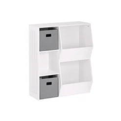3pc Kids' Floor Cabinet With 2 Bins Set - RiverRidge Home -Kids Furniture Shop GUEST 79502da4 3f65 48d9 adac 12729dfa507d