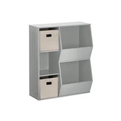 3pc Kids' Floor Cabinet With 2 Bins Set - RiverRidge Home -Kids Furniture Shop GUEST 79763f5b 3654 4272 a41f 34039b422494
