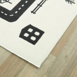 4'1"x5'6" Roadmap Black/White Rug - Balta Rugs -Kids Furniture Shop GUEST 7a5e3793 ffa0 4cb3 be1f fe43f761a56b