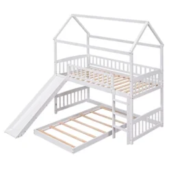 Twin Over Twin Bunk Bed, House Bed With Slide And Ladder-ModernLuxe -Kids Furniture Shop GUEST 7afde7fe c130 4e08 aee1 327848f7d6fe