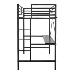 Flash Furniture Jake Metal Loft Bed Frame With Desk, Protective Guard Rails And Ladder For Kids, Teens And Adults -Kids Furniture Shop GUEST 7bfae8ea 8831 46ef 9fb3 febdd3cebc6b