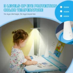 Qaba Kids Table And Chair Set, Activity Desk With USB Lamp, Storage Drawer For Study, Activities, Arts, Or Crafts -Kids Furniture Shop GUEST 7d76b4f1 d972 41c7 bff8 df073287cfcb