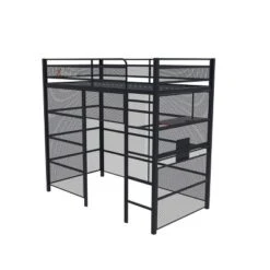 Twin Battle Den Gaming Bunk Bed With TV Mount Black - X Rocker -Kids Furniture Shop GUEST 7ffa5375 79f7 41cb a4b4 393156623890