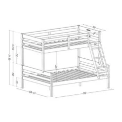 Induzy Solid Wood Bunk Beds Matte Black - South Shore -Kids Furniture Shop GUEST 8164c34d 9eee 4601 8881 cb19dc3c8676