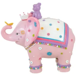 Northlight 5.75" Children's Pink Elephant With Monkey Coin Bank -Kids Furniture Shop GUEST 82132f86 0566 4d6a ae62 b1d288b9abd1