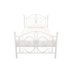 Twin Kids' Bombay Metal Bed White - Room & Joy -Kids Furniture Shop GUEST 87b8d0c6 7266 4a3c 86cb 83b88000ed40