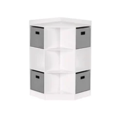 5pc Kids' Corner Cabinet Set With 4 Bins Set - RiverRidge Home -Kids Furniture Shop GUEST 8913df46 0464 4c09 aedd e9ef3470ced6