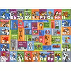 KC CUBS | Looney Tunes Boy & Girl Kids ABC Alphabet, Jobs & Objects Educational Learning & Play Nursery Bedroom Classroom Rug Carpet -Kids Furniture Shop GUEST 8c28e392 2644 4bd2 9b1b 198fc479d4f9