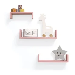 Set Of 3 Picture Ledge Shelf For Kids' Room Pink - InPlace -Kids Furniture Shop GUEST 8d6ed0f6 a797 4ee5 9a24 9890c334d50a