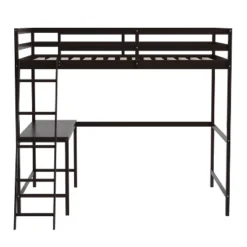 Flash Furniture Riley Loft Bed Frame With Desk, Wooden Bed Frame With Protective Guard Rails & Ladder For Kids And Teens -Kids Furniture Shop GUEST 9181c584 707c 4b5e 9b86 10d460f433e5
