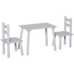 Qaba Kids Wooden Table And Chair Activity Set For Arts, Crafts, Dinning, And Reading For Toddlers Age 2 To 5 -Kids Furniture Shop GUEST 9190d5d6 7c0d 4917 ac5a f018309502d1