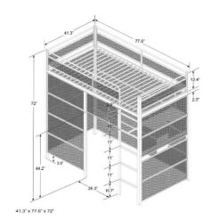 Twin Battle Den Gaming Bunk Bed With TV Mount Black - X Rocker -Kids Furniture Shop GUEST 927971a8 db05 42da 8978 dca43b526706