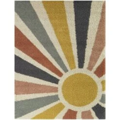 Helia Geometric Sun Shag Kids' Rug - Balta Rugs -Kids Furniture Shop GUEST 942b00b1 1424 49a4 856a 33d6e6aae18e