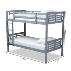 Twin Liam Bunk Bed - Baxton Studio -Kids Furniture Shop GUEST 9450e4d7 7cbb 4a17 bfc9 307e7e4e2c71