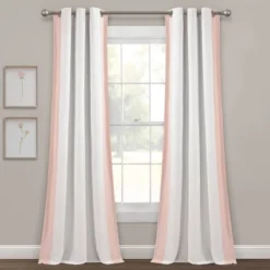 40"x84" Kids' Block Border 100% Lined Grommet Blackout Single Window Curtain Panel - Lush Décor -Kids Furniture Shop GUEST 94af23bb 1423 4920 89ef 0eef571dd944