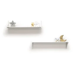 36" Topsy Turvey 2 In 1 Kids' Shelf With Brackets For Underneath Or Facing Upward White - InPlace -Kids Furniture Shop GUEST 97688958 f68b 495b a169 a3e5a00d2b5e