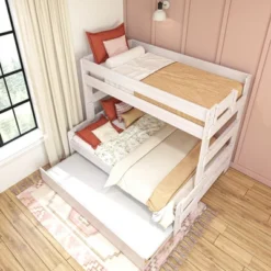 Max & Lily Farmhouse Twin Over Full Bunk Bed With Trundle -Kids Furniture Shop GUEST 995a147a f709 4478 bdb0 419b2eeb357c