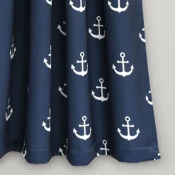 52"x63" Anchor Room Darkening Window Curtain Panels Navy - Lush Décor -Kids Furniture Shop GUEST 9acbed53 8e4d 4793 bb61 1f4801a8b755