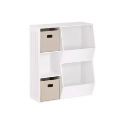 3pc Kids' Floor Cabinet With 2 Bins Set - RiverRidge Home -Kids Furniture Shop GUEST 9c56e74c ec76 41bc 81f0 bb4496819535