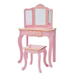 Fashion Polka Dot Gisele Play Vanity Set - Teamson Kids -Kids Furniture Shop GUEST 9d7b100b 62f6 4f22 8063 8864f7d688bb