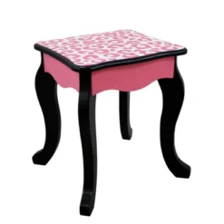 Fashion Leopard Prints Gisele Play Wooden Vanity Set Pink / Black - Teamson Kids -Kids Furniture Shop GUEST a1cefbb7 8f37 4dc1 b381 58c241900054