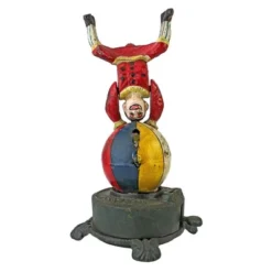 Design Toscano Spinning Acrobat Clown On Globe Authentic Iron Mechanical Bank -Kids Furniture Shop GUEST a64e3499 0363 470b 94a6 b55b7d17adc2