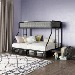 Twin Over Full Jeremy Bunk Bed With Storage Drawers Black - Room & Joy -Kids Furniture Shop GUEST aaafbfd0 a9cd 4cad a025 75fd0231fba1