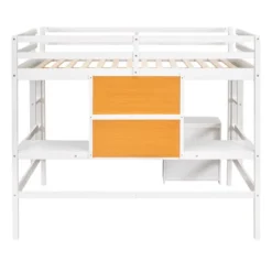 Wooden Loft Bed With Desk, Writing Board And 2 Drawers Cabinet - ModernLuxe -Kids Furniture Shop GUEST ab7790c0 6819 4c9c ae41 2c0af7a9d1e2