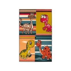 Dinoventure Dinosaurs Non-Slip Kids Playroom Decor Washable Indoor Area Rug By Blue Nile Mills -Kids Furniture Shop GUEST ac46ddae 7dab 4979 ad9b 35af57d22943