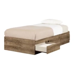 Arlen Mates Bed With 3 Drawers Weathered Oak - South Shore -Kids Furniture Shop GUEST ac891cdf 3d95 4278 a755 da1bc80a6804