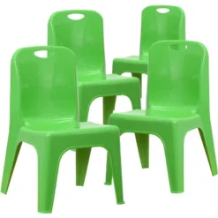 Flash Furniture 4 Pack Plastic Stackable School Chair With Carrying Handle And 11'' Seat Height -Kids Furniture Shop GUEST ad5c3b8e b691 455c a62f 963c47df0b5f