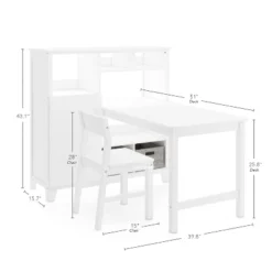 Martha Stewart Living And Learning Kids' Media System With Desk Extension -Kids Furniture Shop GUEST af6a8084 ccdd 4f29 80dd 35fc1bd5c542