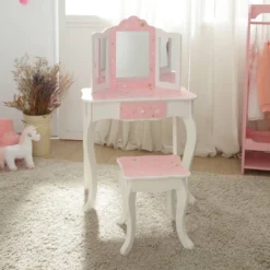 Fashion Twinkle Star Gisele Play Vanity Set Pink/White - Teamson Kids -Kids Furniture Shop GUEST b0d417e6 25d8 464c a394 7bd914ebaf1c