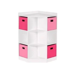 5pc Kids' Corner Cabinet Set With 4 Bins Set - RiverRidge Home -Kids Furniture Shop GUEST b1eb82fc 2644 4029 9ba0 808e6642881c