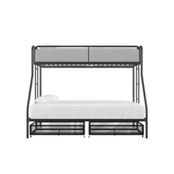 Twin Over Full Jeremy Bunk Bed With Storage Drawers Black - Room & Joy -Kids Furniture Shop GUEST b2ebd7ee 3d8a 4db3 9f38 18a6f276a81a