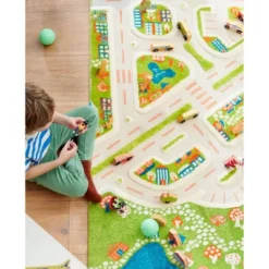 52.5"x71" Mini City 3D Play Rug - IVI -Kids Furniture Shop GUEST b3bdbc4a c25e 46cf aee7 98776fee20e1