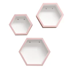8" X 10" X 12" Set Of 3 Hexagon Shelves For Kids' Room - InPlace -Kids Furniture Shop GUEST b3c7f52a aeb1 4bdf 9187 13737494e51d