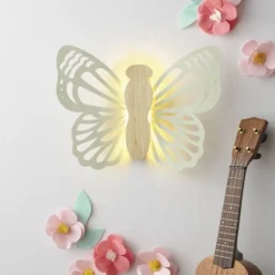 Butterfly Wood Lit Kids' Wall Decor Cream - Pillowfort™ -Kids Furniture Shop GUEST b3cbb6e1 bc0c 4879 995b 9742aeb143db