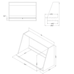 Hourra Wall Mounted Desk Pure White - South Shore -Kids Furniture Shop GUEST b4b22bb0 65b9 44ab a158 93e717c206bc