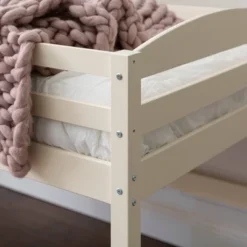 Twin Solid Pine Wood Low Loft Bed White - Saracina Home -Kids Furniture Shop GUEST b7664eda 78f2 439f 81c8 1dc9fc387698
