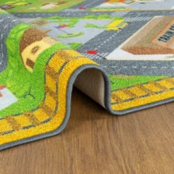 KC CUBS Boy & Girl Kids Country Farm Road W/ Construction Vehicle Car Traffic Educational Learning & Game Nursery Classroom Rug Carpet -Kids Furniture Shop GUEST b84e4bc2 a1d5 4eb6 a920 afbc11c7f1dd