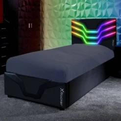 Twin Cosmos RGB Gaming Bed Black - X Rocker -Kids Furniture Shop GUEST bd59f6d3 b0db 4c12 b8f5 1d069edb58bc